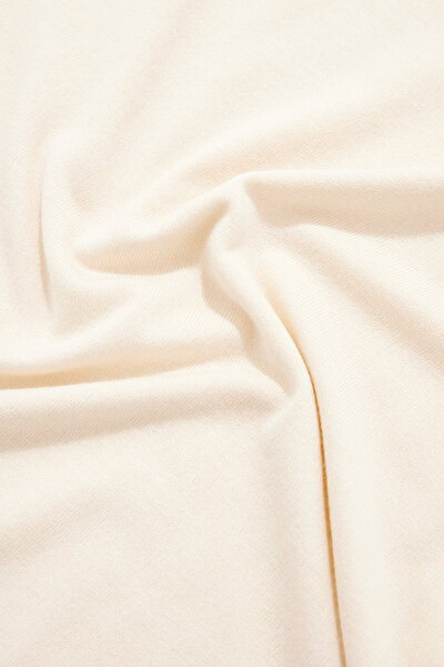 WHITE BASIC / ROUND NECKLINE SHORT SLEEVE BLOUSE 4