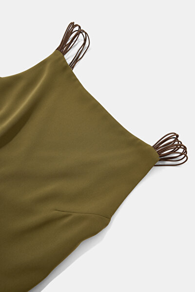 BROWN SLEEVELESS SUSPENDER JUMPSUIT 10