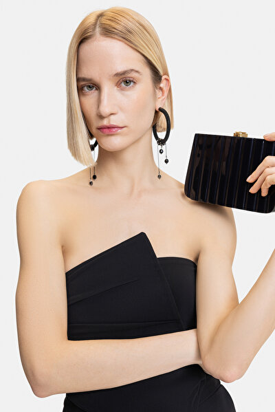 BLACK STRAPLESS SLEEVELESS JUMPSUIT 4