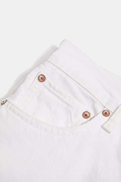 WHİTE STRAIGHT CUT TROUSERS 9