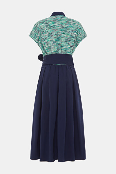 GREEN SHORT SLEEVE DRESS 9