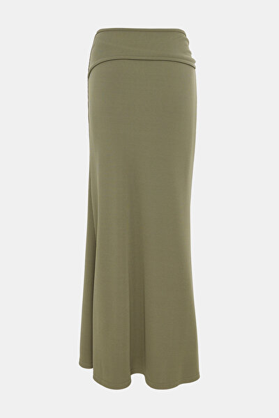 KHAKI METAL SKIRT 4