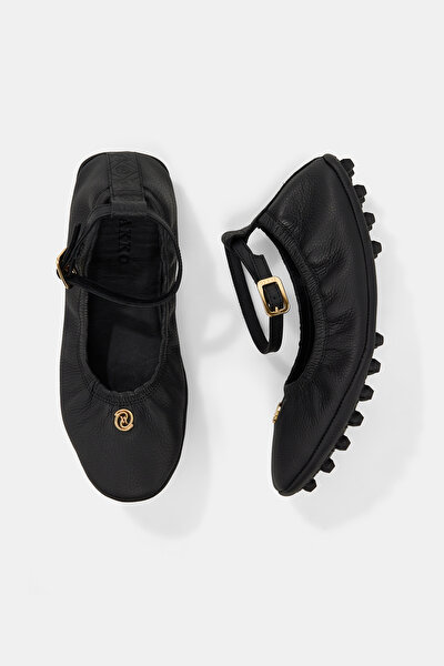 BLACK FLAT SHOES 4