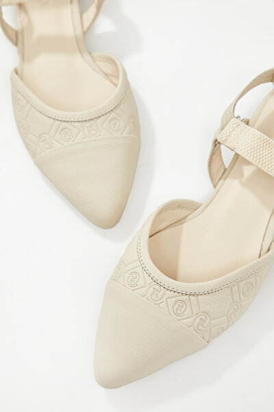 ECRU FLAT SHOES 4
