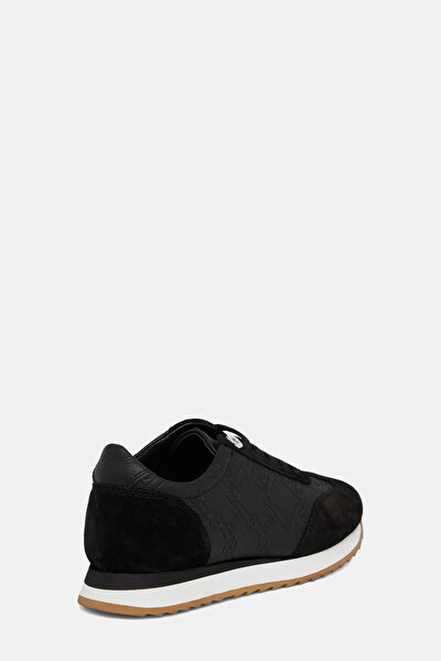 BLACK MONOGRAM LEATHER SHOE 3
