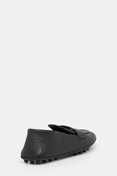 BLACK MONOGRAM LEATHER SHOE 3
