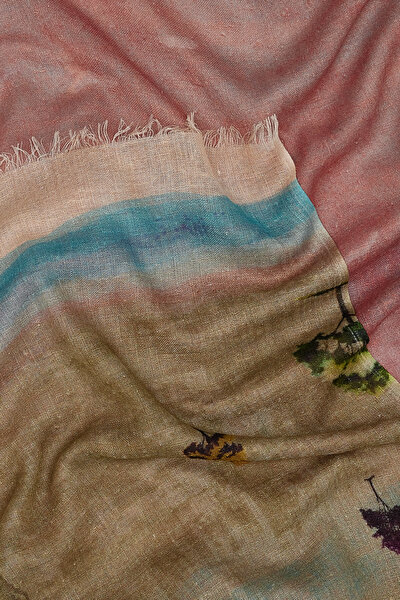 MULTICOLOR DESIGN FILLED BAMBOO SHAWL 3