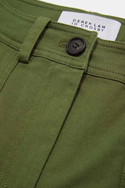 YEŞİL DAR PAÇA PANTOLON 3