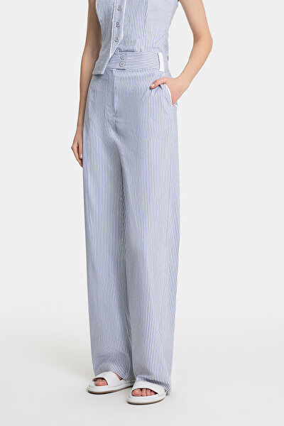 WHITE WIDE LEG TROUSERS 3