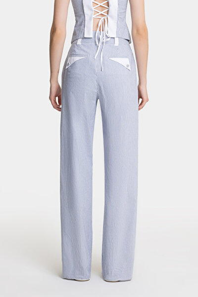 WHITE WIDE LEG TROUSERS 4