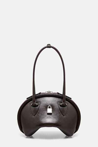 DARK BROWN LEATHER BAG 3