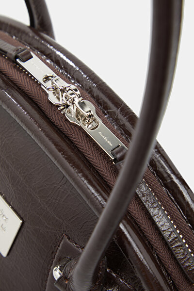 DARK BROWN LEATHER BAG 5