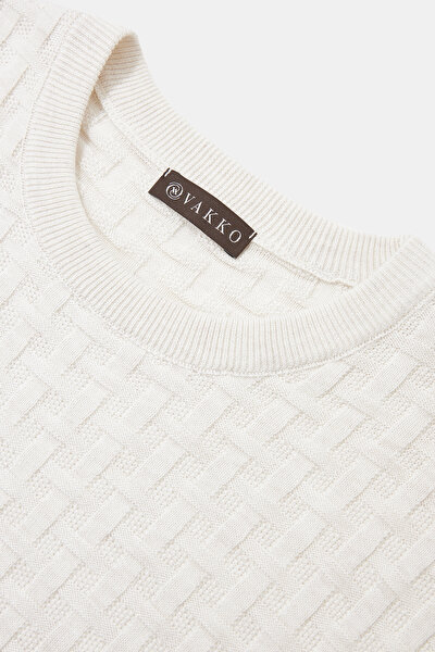 ECRU BASIC / ROUND NECKLINE TRICOT 3