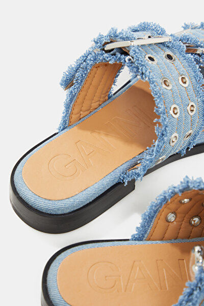 LIGHT BLUE FLAT SHOES 5