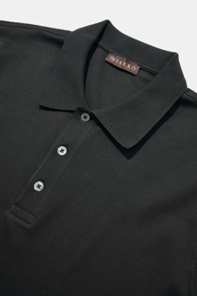 SİYAH POLO YAKA KISA KOLLU T-SHİRT 3