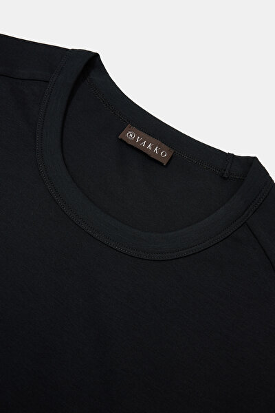 SİYAH O YAKA KISA KOLLU T-SHIRT 3