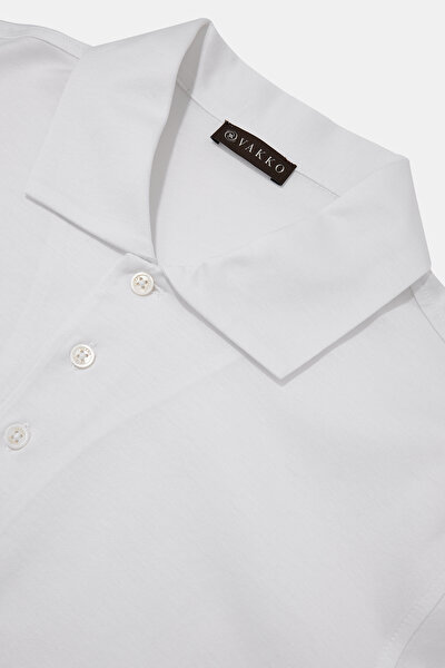 BEYAZ KISA KOLLU T-SHIRT 3
