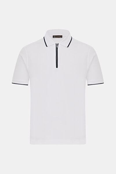 NAVY BLUE POLO NECK SHORT SLEEVE TSHIRT 5