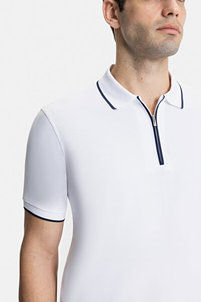 NAVY BLUE POLO NECK SHORT SLEEVE TSHIRT 4