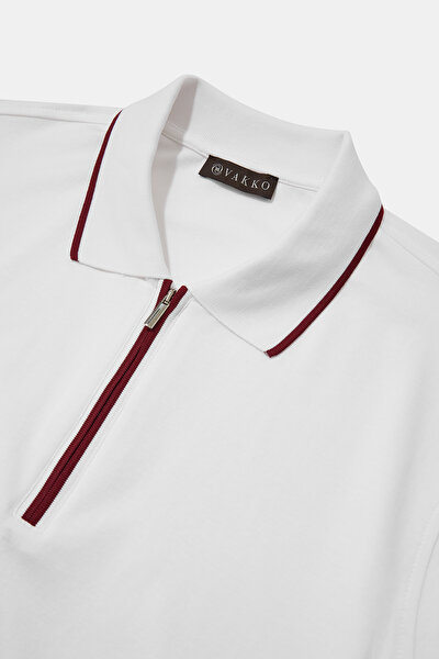 RED POLO NECK SHORT SLEEVE TSHIRT 3