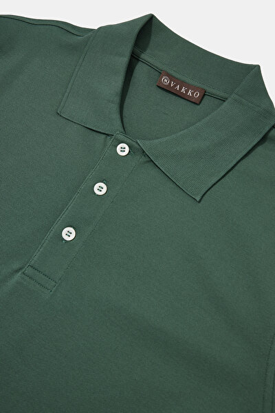 GREEN POLO NECK SHORT SLEEVE TSHIRT 3