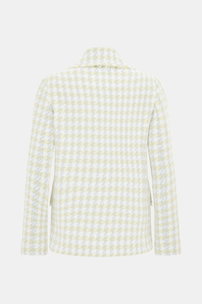 YELLOW SURPLICE NECKLINE (CROSS-OVER NECKLINE) JACKET 8