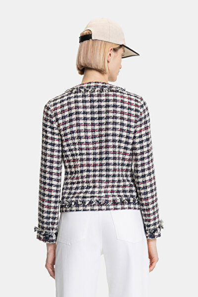 PINK BASIC / ROUND NECKLINE JACKET 4