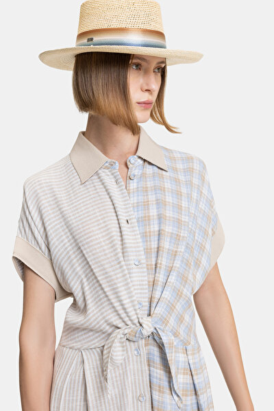 ECRU SHORT SLEEVE DRESS 4