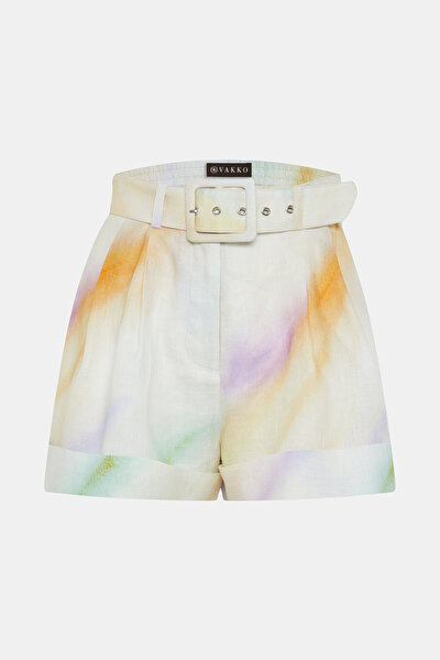 MULTICOLOR DESIGN FILLED SHORTS 9