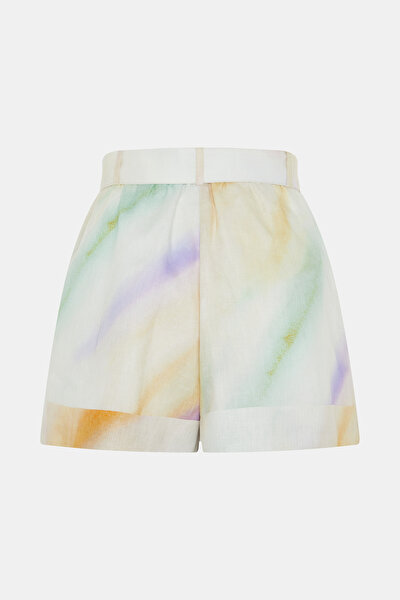MULTICOLOR DESIGN FILLED SHORTS 10