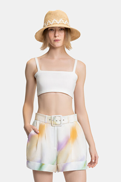MULTICOLOR DESIGN FILLED SHORTS 3
