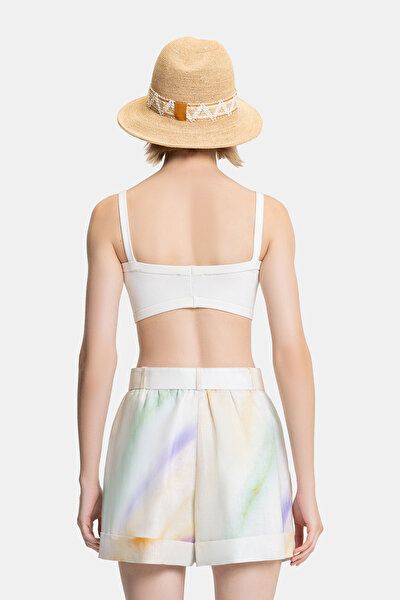 MULTICOLOR DESIGN FILLED SHORTS 4