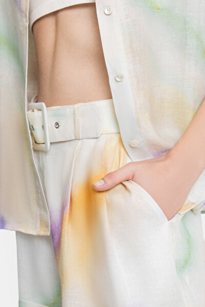 MULTICOLOR DESIGN FILLED SHORTS 5