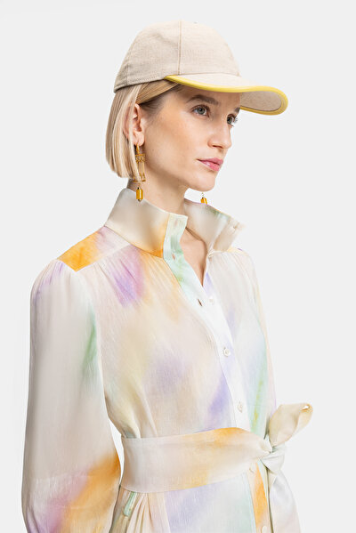 MULTICOLOR 3/4 SLEEVES SHORT DRESS 4