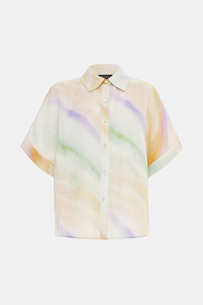 MULTICOLOR OFF THE SHOULDER SHIRT 9