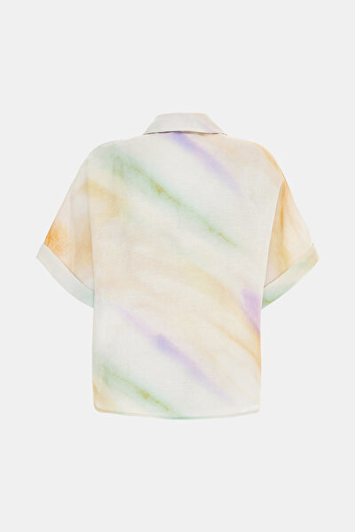 MULTICOLOR OFF THE SHOULDER SHIRT 10