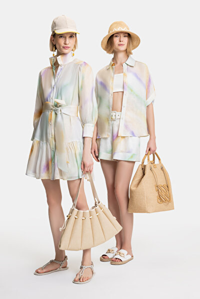 MULTICOLOR OFF THE SHOULDER SHIRT 13