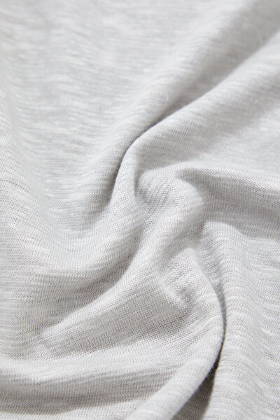 GREY BASIC / ROUND NECKLINE 3/4 SLEEVES TSHIRT 8