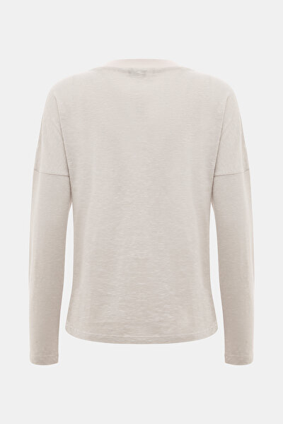 GREY V NECK LONG SLEEVE TSHIRT 5