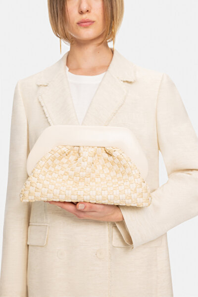 BEIGE SURPLICE NECKLINE (CROSS-OVER NECKLINE) JACKET 5