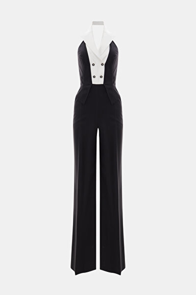 WHITE V NECK SLEEVELESS JUMPSUIT 8