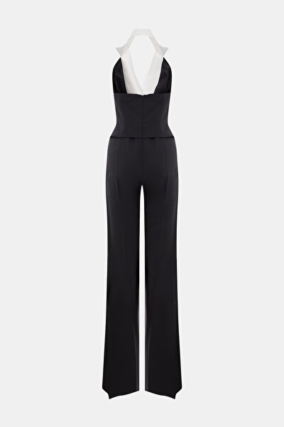 WHITE V NECK SLEEVELESS JUMPSUIT 9