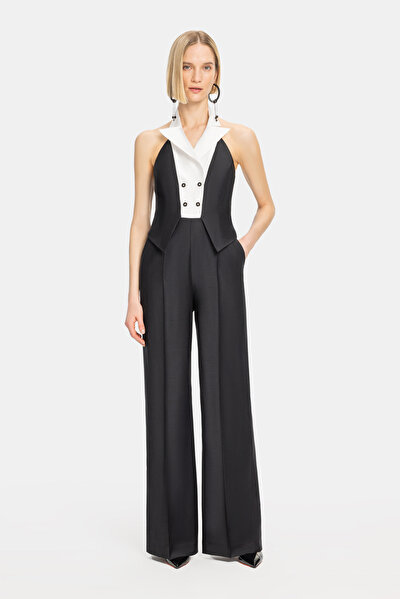 WHITE V NECK SLEEVELESS JUMPSUIT 5