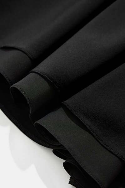 BLACK PLEATED SHORT SKIRT 8