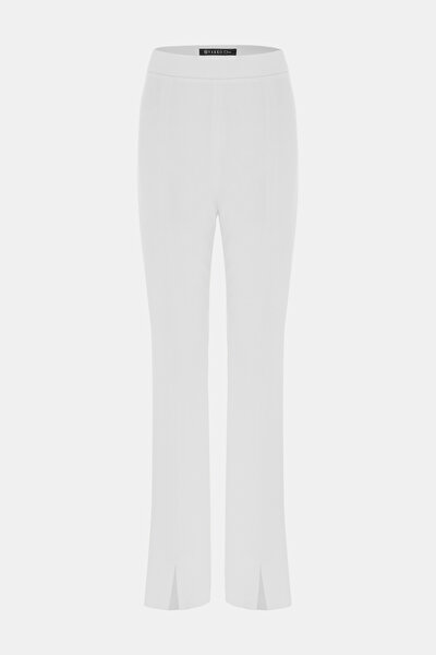 ECRU STRAIGHT CUT TROUSERS 5