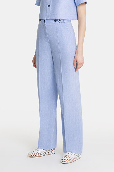 LIGHT BLUE STRAIGHT CUT TROUSERS 3
