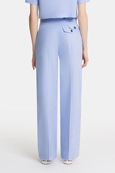 LIGHT BLUE STRAIGHT CUT TROUSERS 4