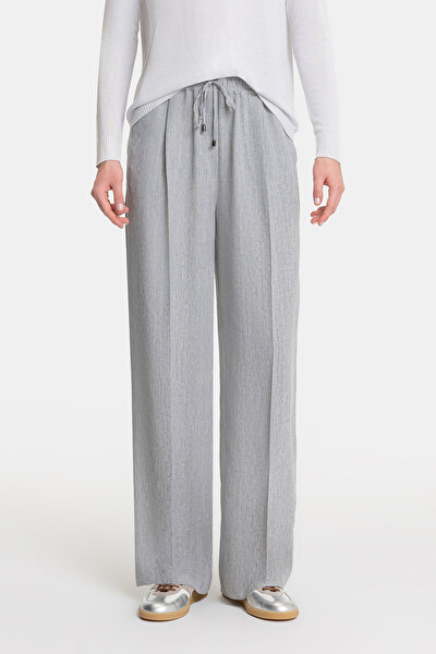 GREY WIDE LEG TROUSERS 3