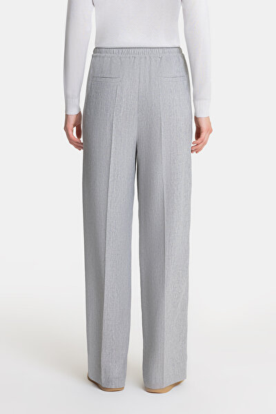 GREY WIDE LEG TROUSERS 4