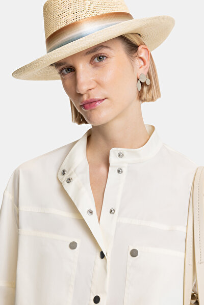 CREAM MANDARIN COLLAR LONG SLEEVE BLOUSE 5